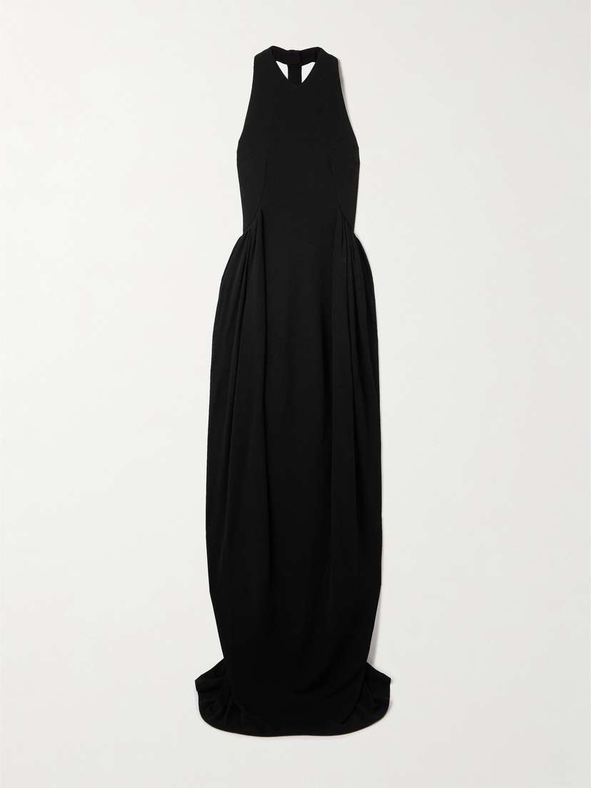 Givenchy Draped Crepe Halterneck Gown