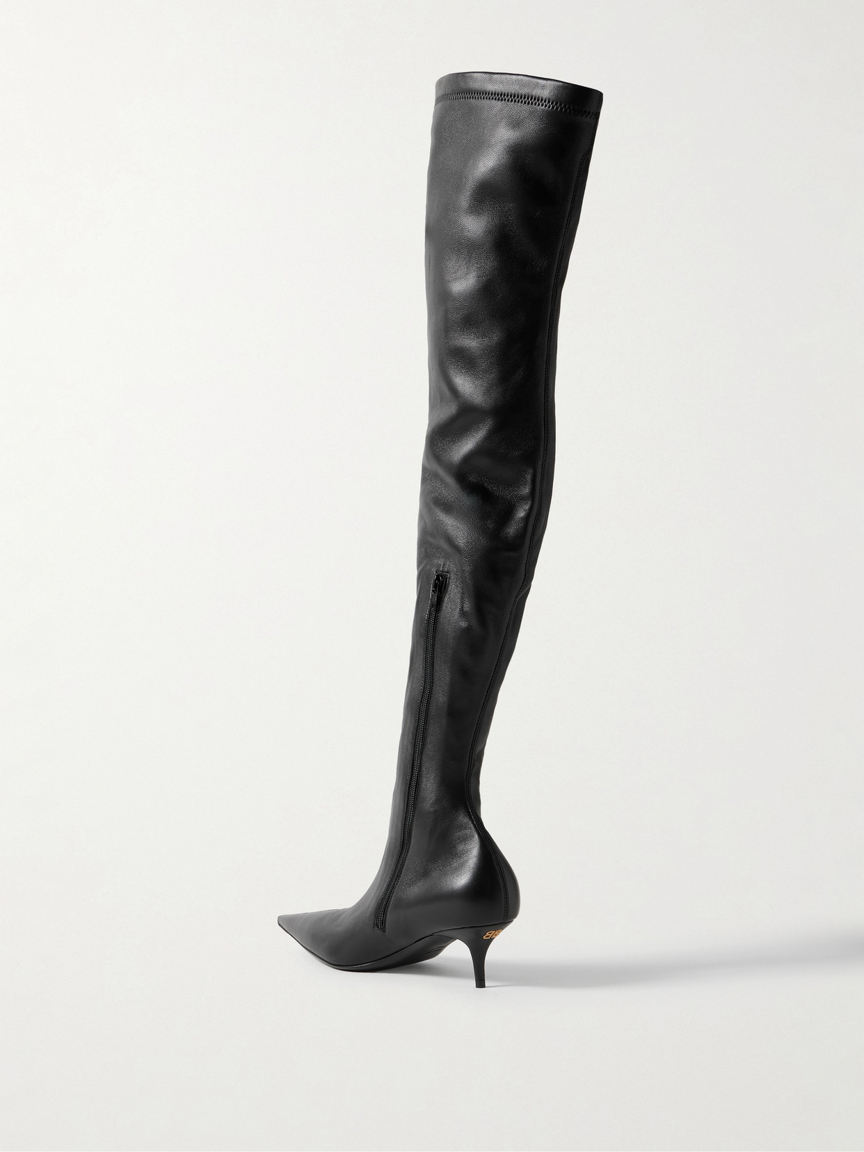 Balenciaga Avenue Over-the-knee Nappa Leather Boots In Black