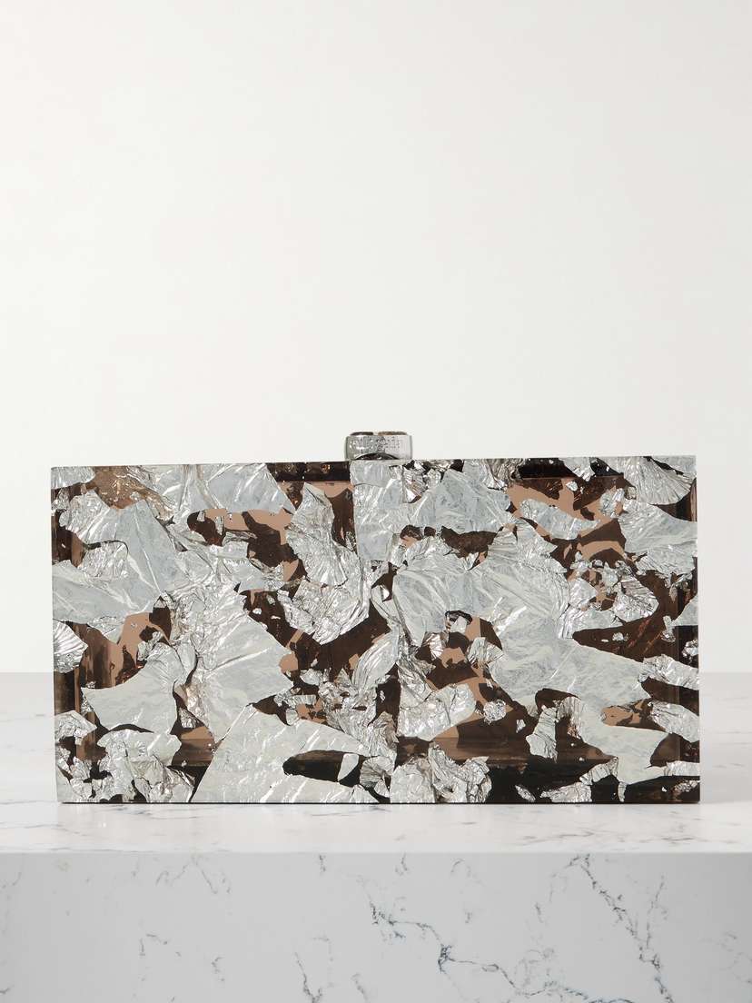 Cult Gaia Ela Metallic Acrylic Clutch