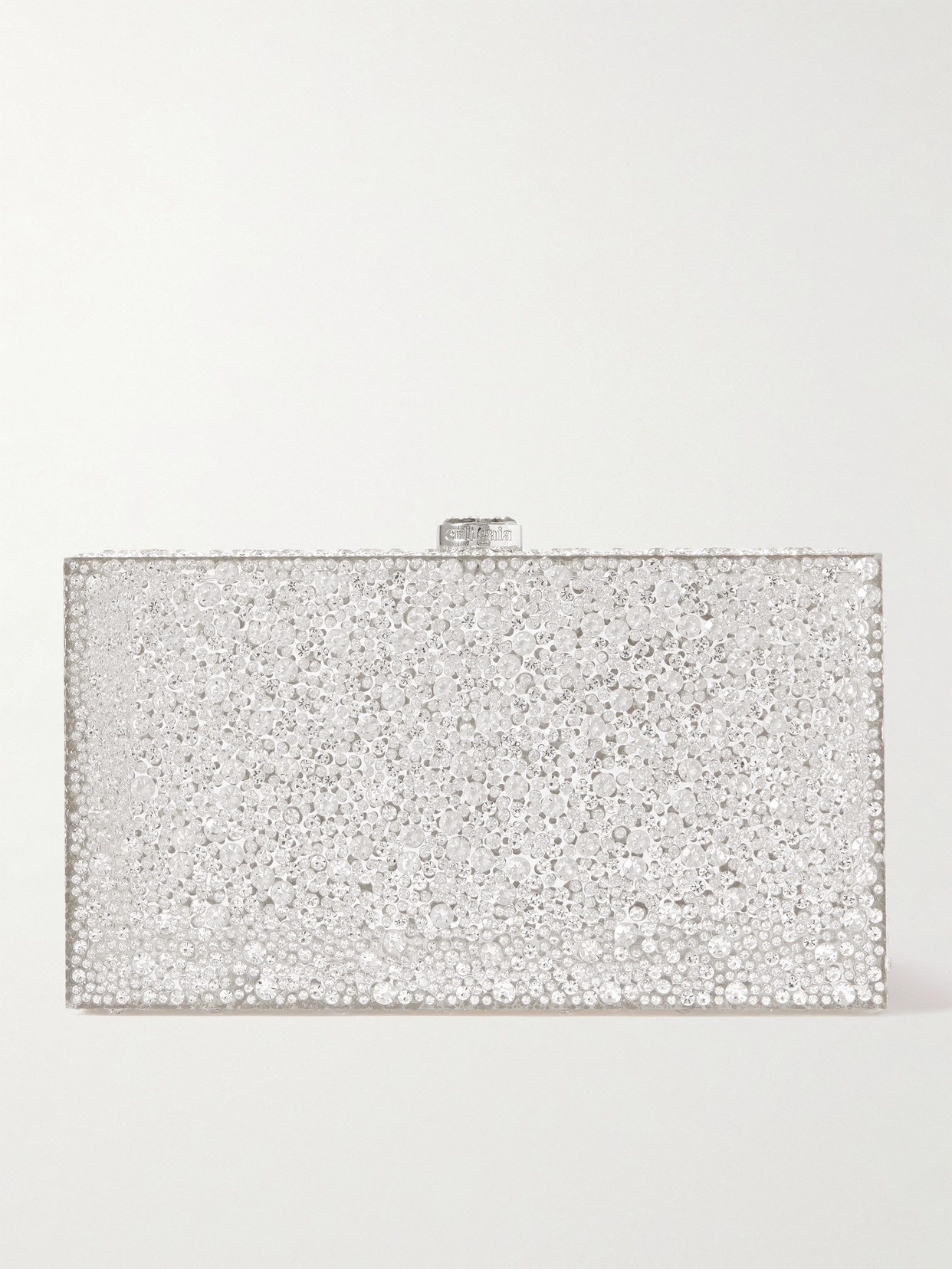 Cult Gaia Ela Clutch Bag In Silver