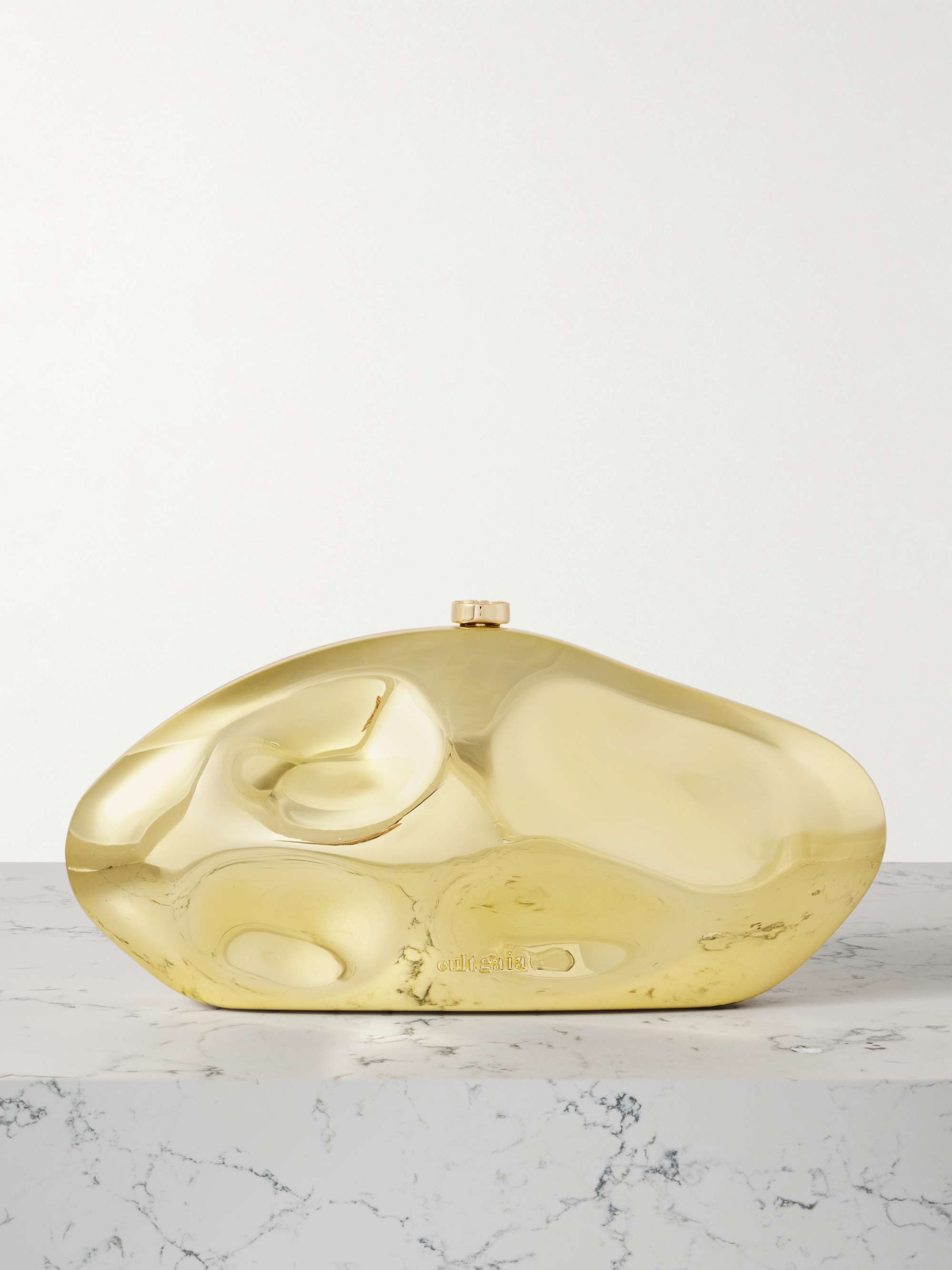 Caldera metallic acrylic clutch