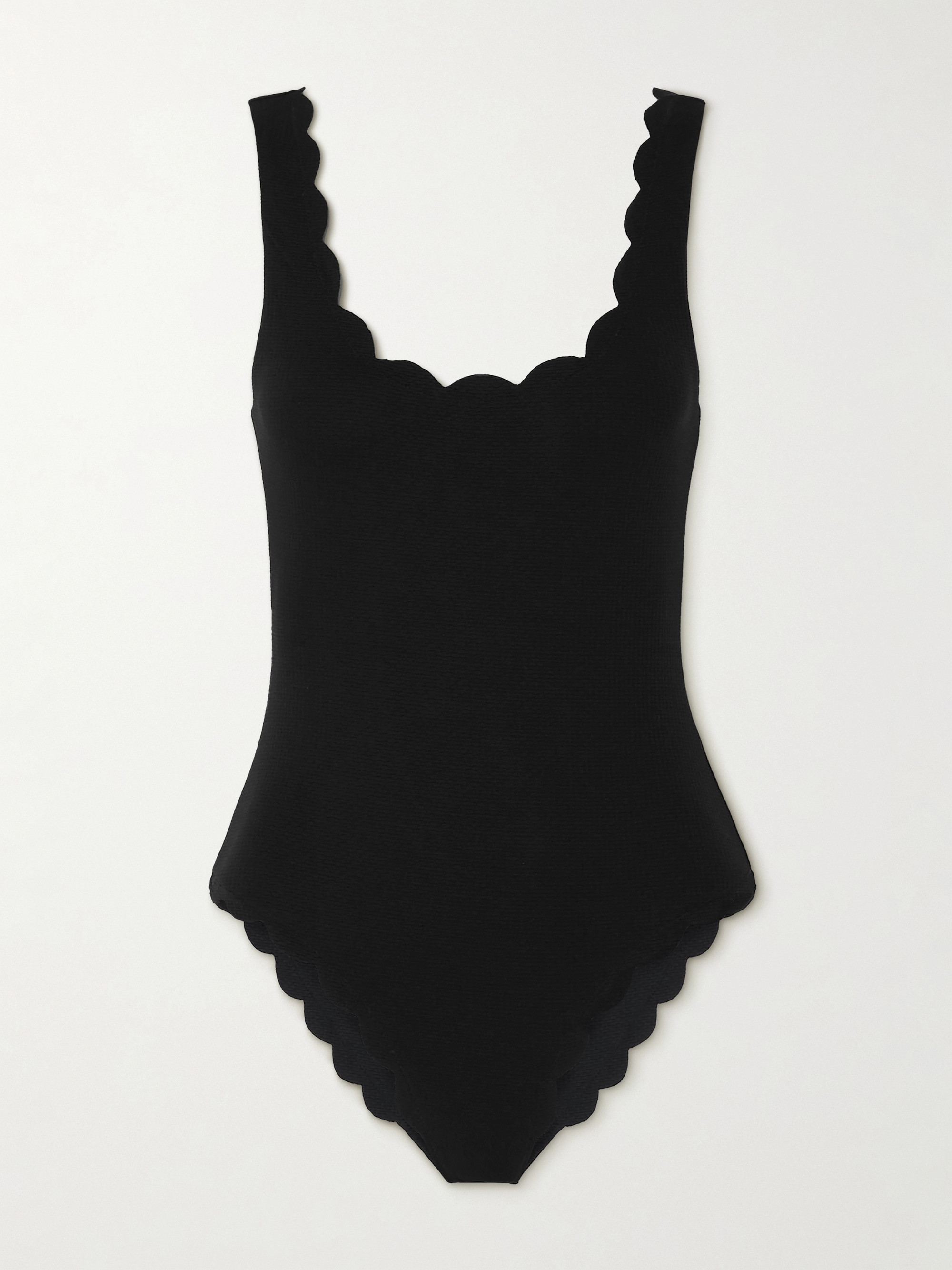 Marysia Palm Springs scalloped recycled-seersucker swimsuit thumbnail