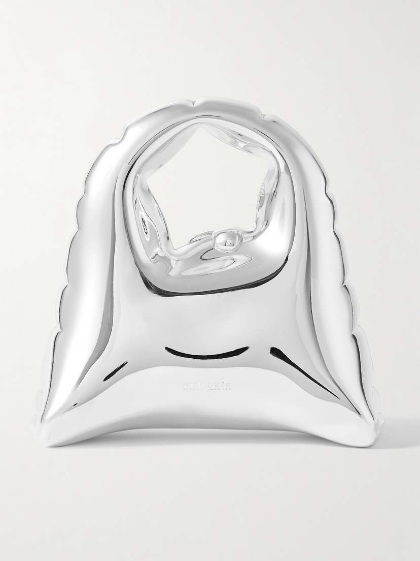 Cult Gaia Inara Metallic Acrylic Tote