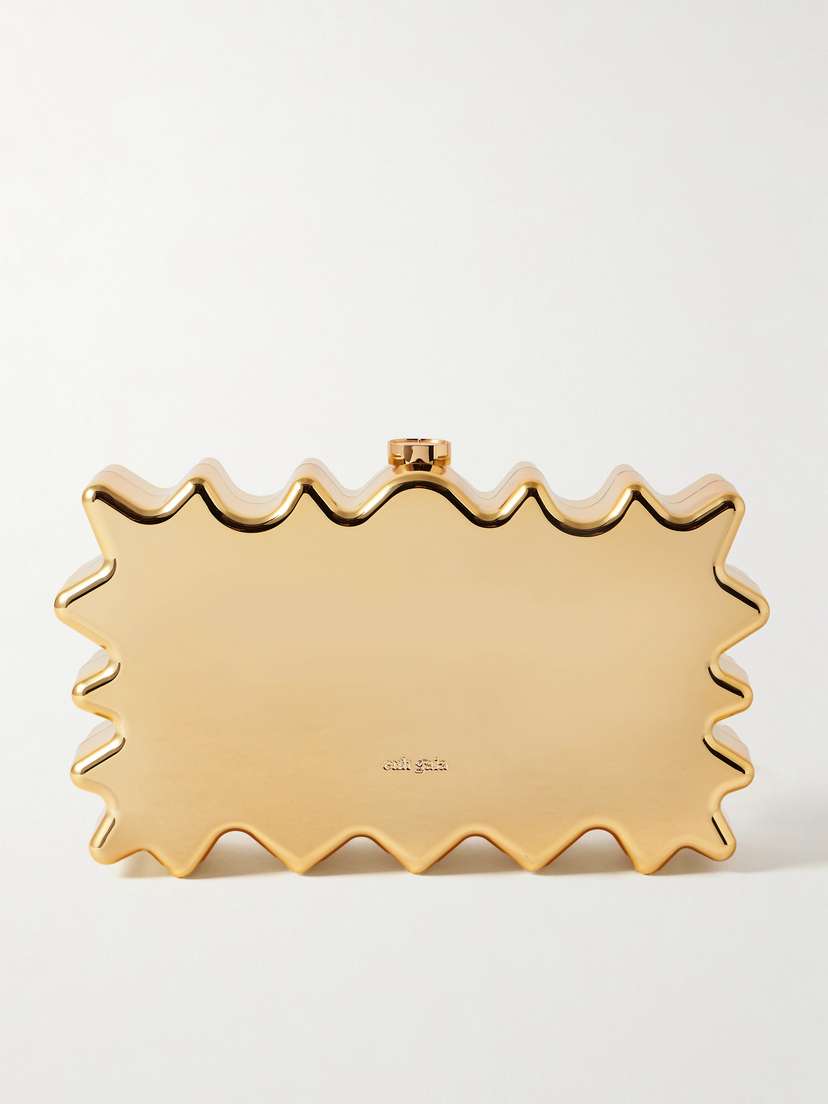Cult Gaia Paloma Metallic Acrylic Clutch