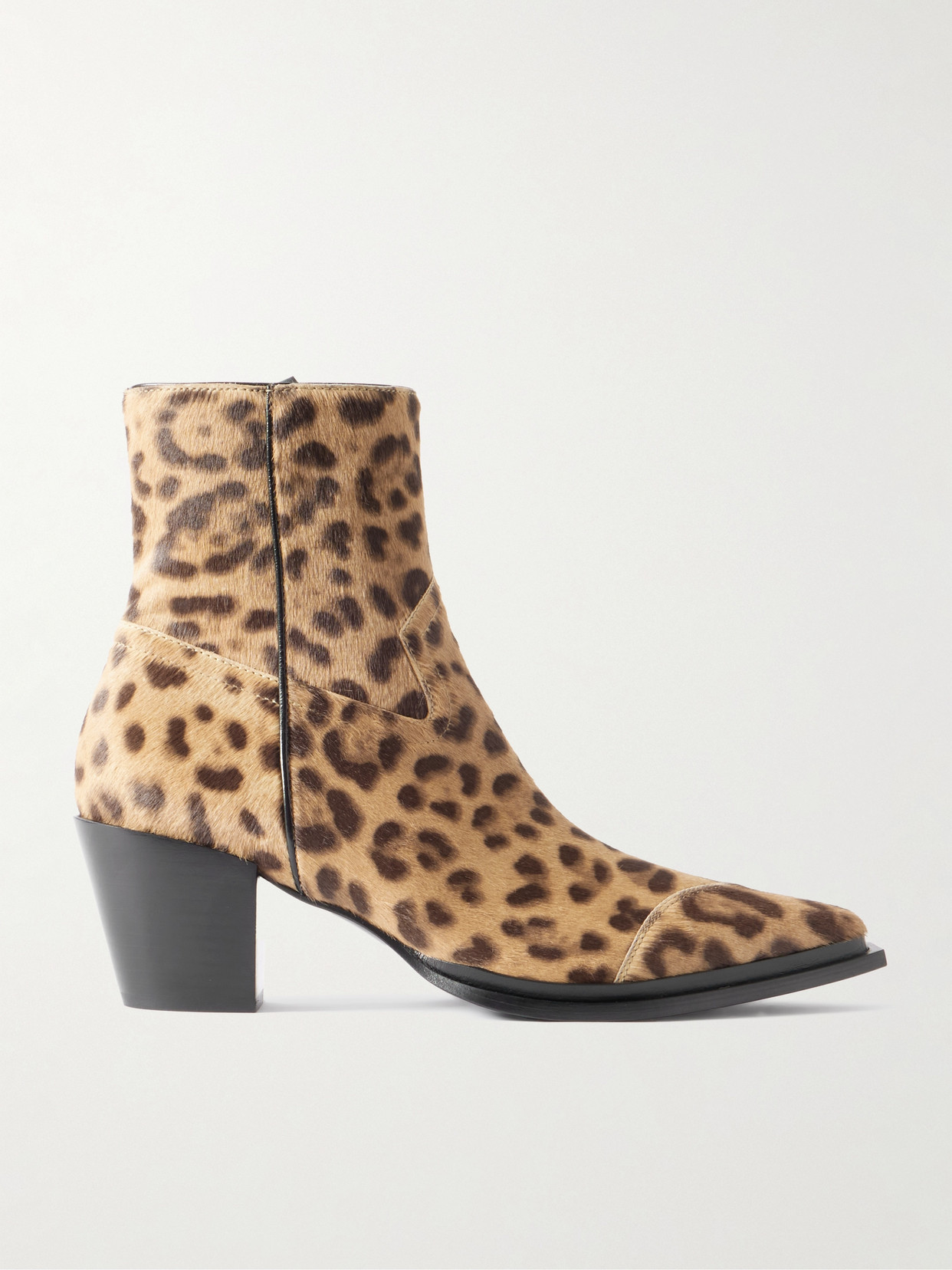 Jimmy Choo - Cece 60 Leopard-print Pony Hair Ankle Boots - Leopard print