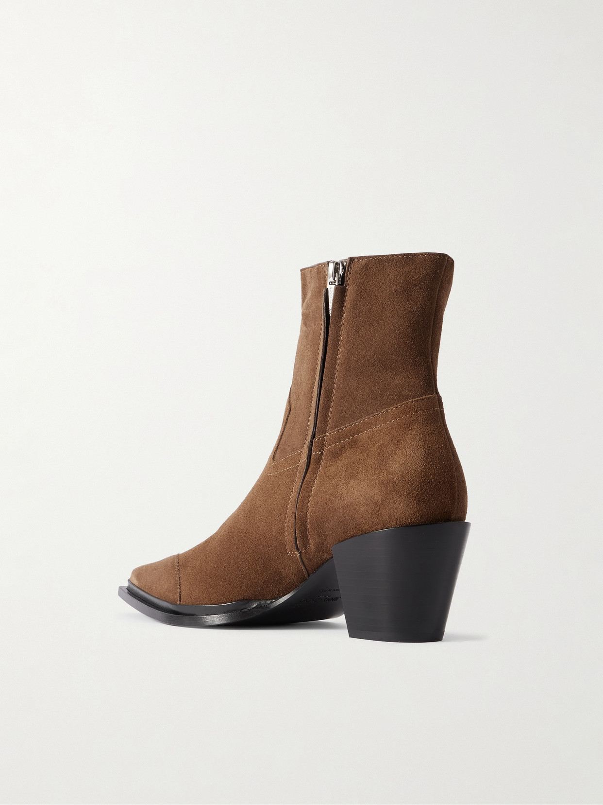 Jimmy Choo Cece 60 Suede Pointed-toe Ankle Boots In Brown