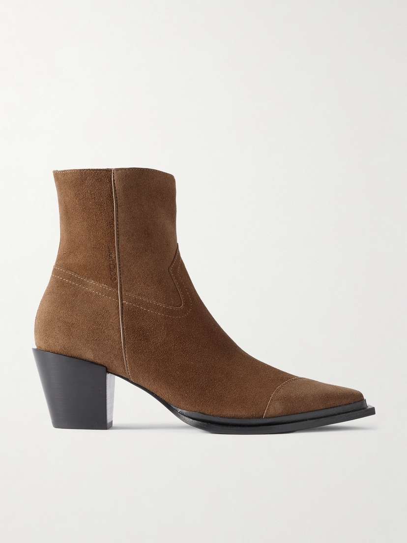 Jimmy Choo Cece 60 Suede Pointed-toe Ankle Boots