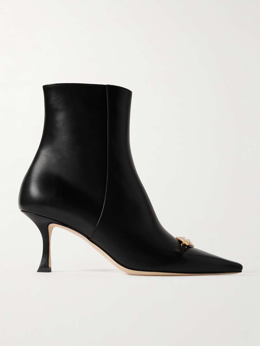 Jimmy Choo Ryker 70 Embellished Leather Ankle Boots