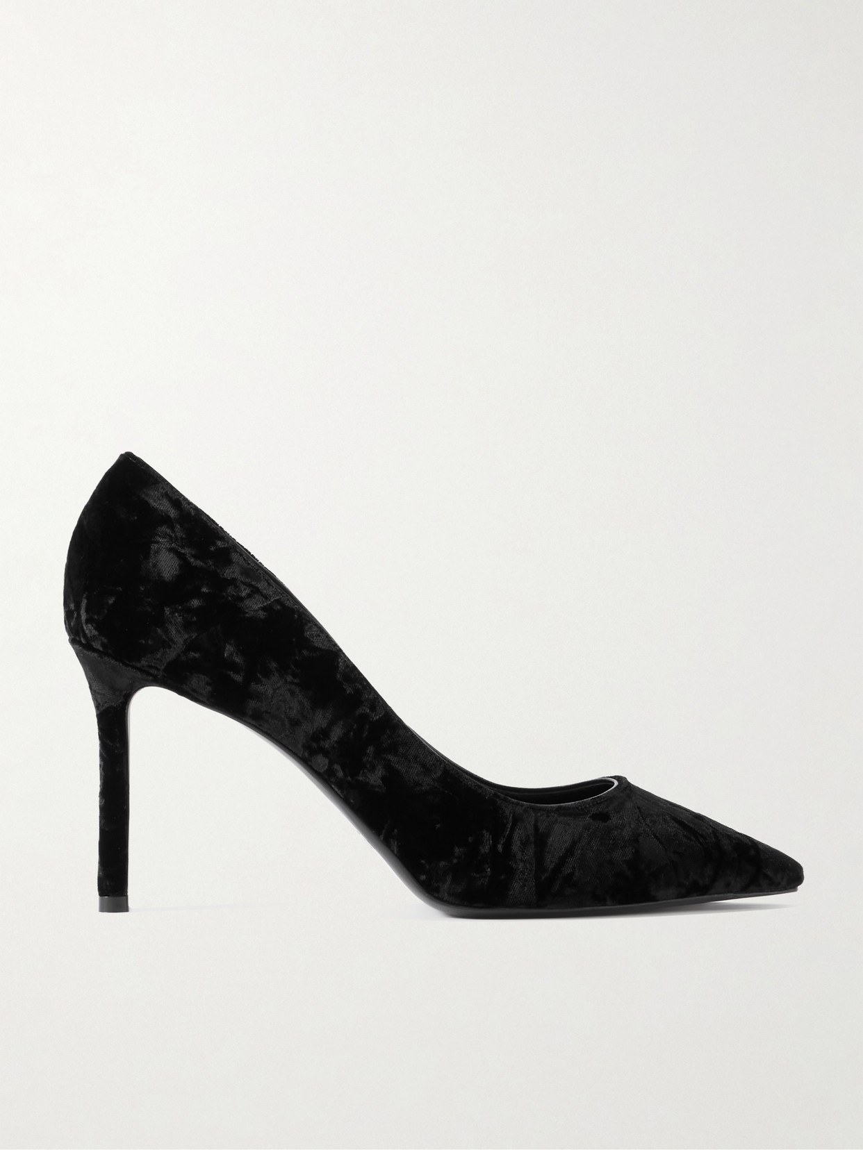 JIMMY CHOO ROMY 85 VELVET PUMPS