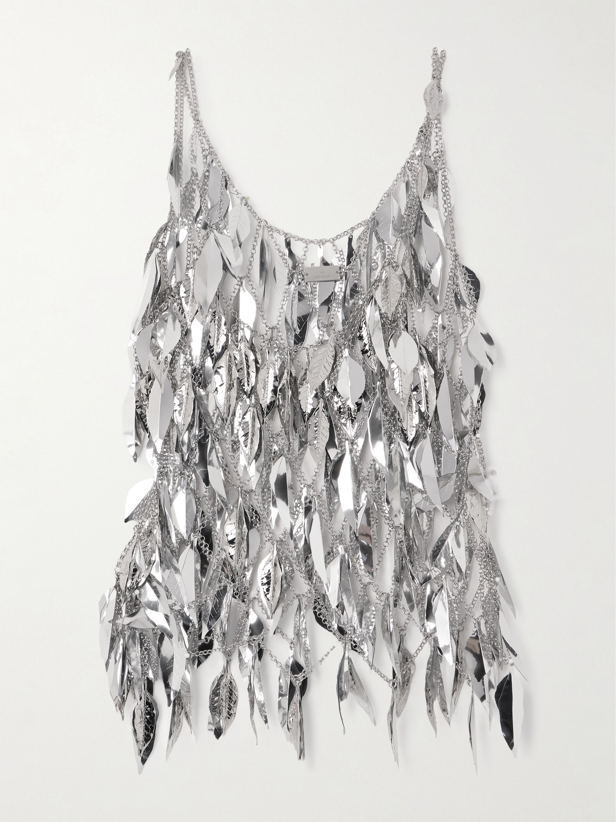 Rabanne Chainmail Tank In Silver