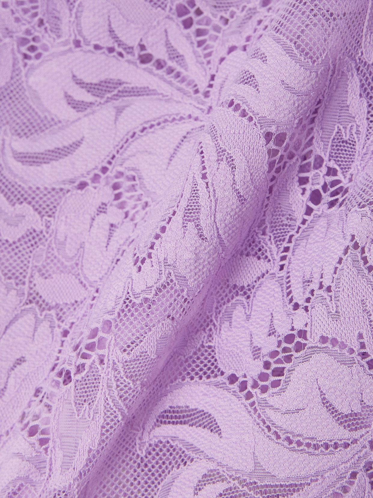 Rabanne Lavender Lace-effect Top With Boat Neckline In Purple