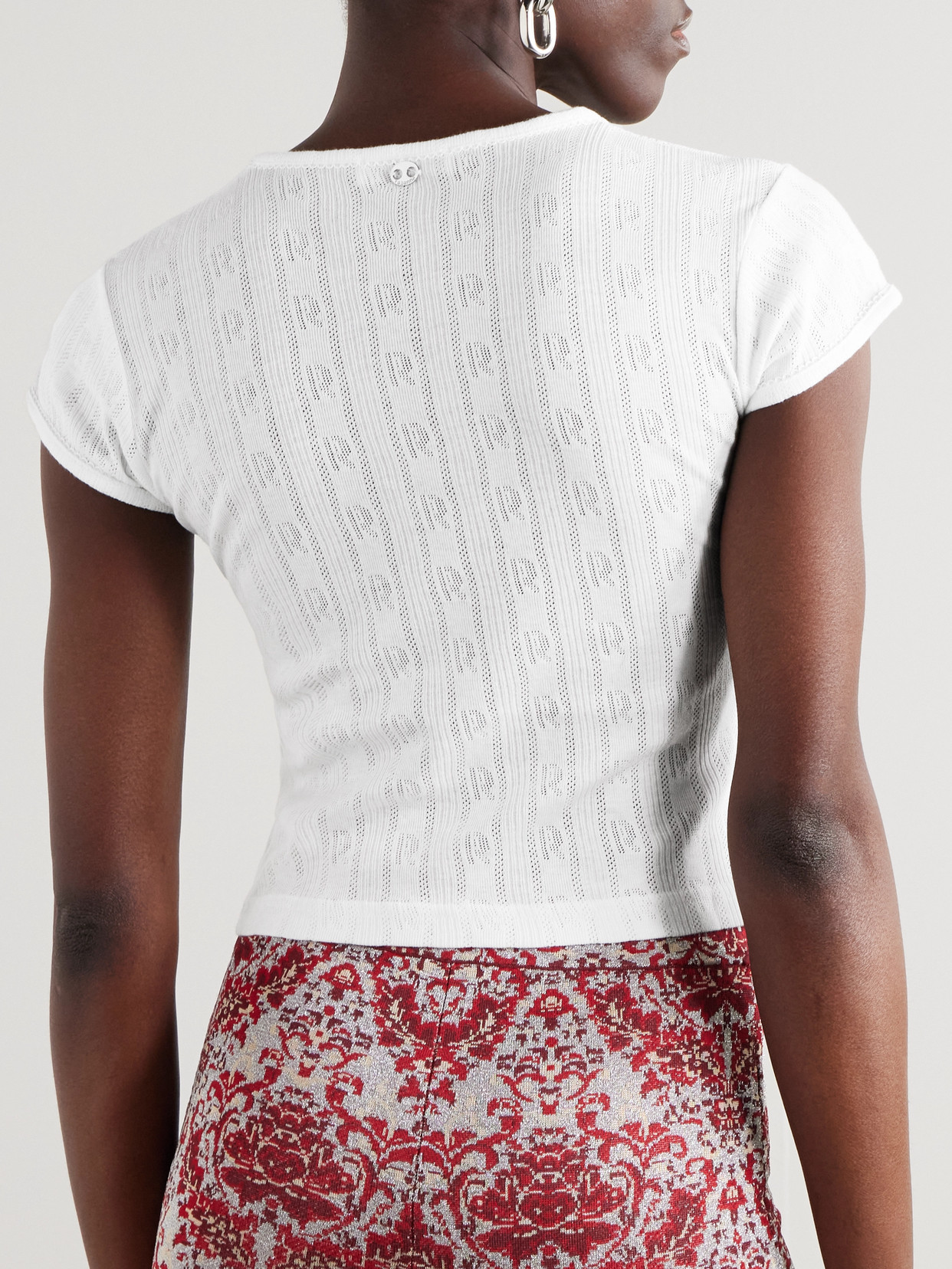 Rabanne White Short T-shirt
