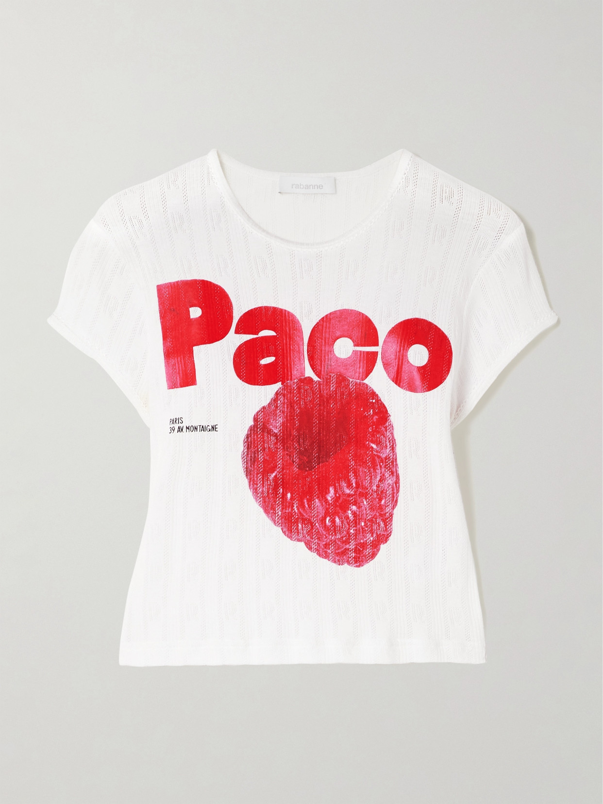 Rabanne White Short T-shirt