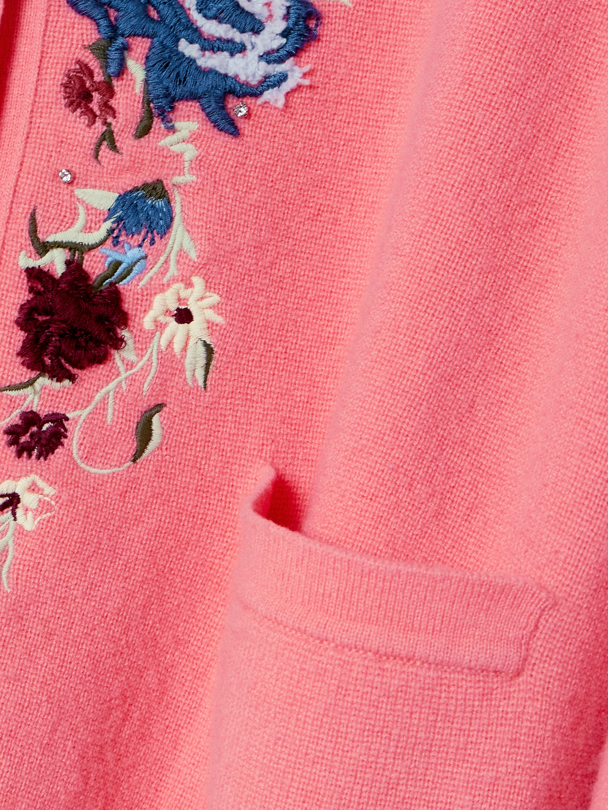 Shop Rabanne Embroidered Crystal-embellished Wool And Cashmere-blend Cardigan In Pink