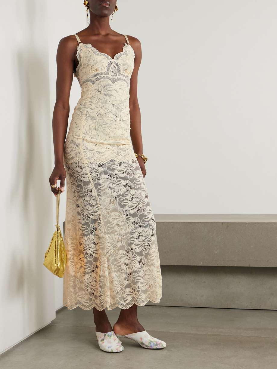 guipure lace maxi dress