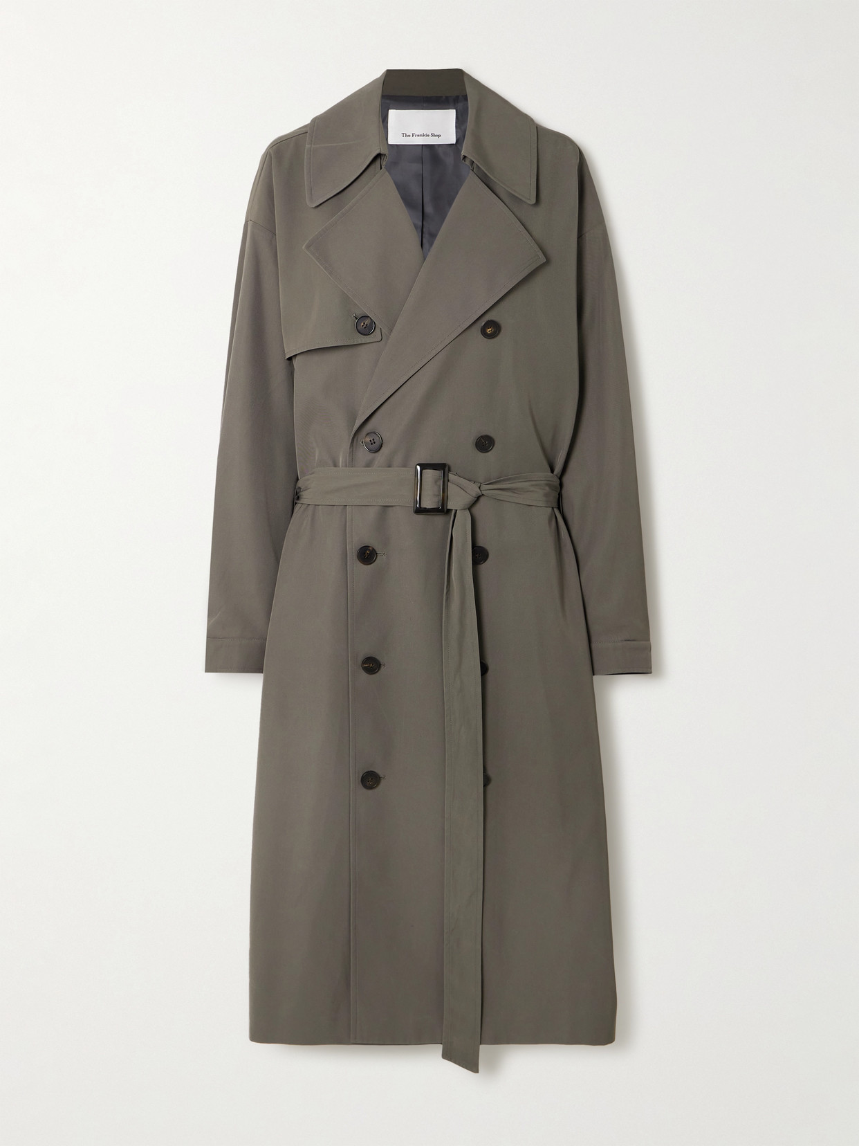 The Frankie Shop - Mavis Twill Trench Coat - Gray