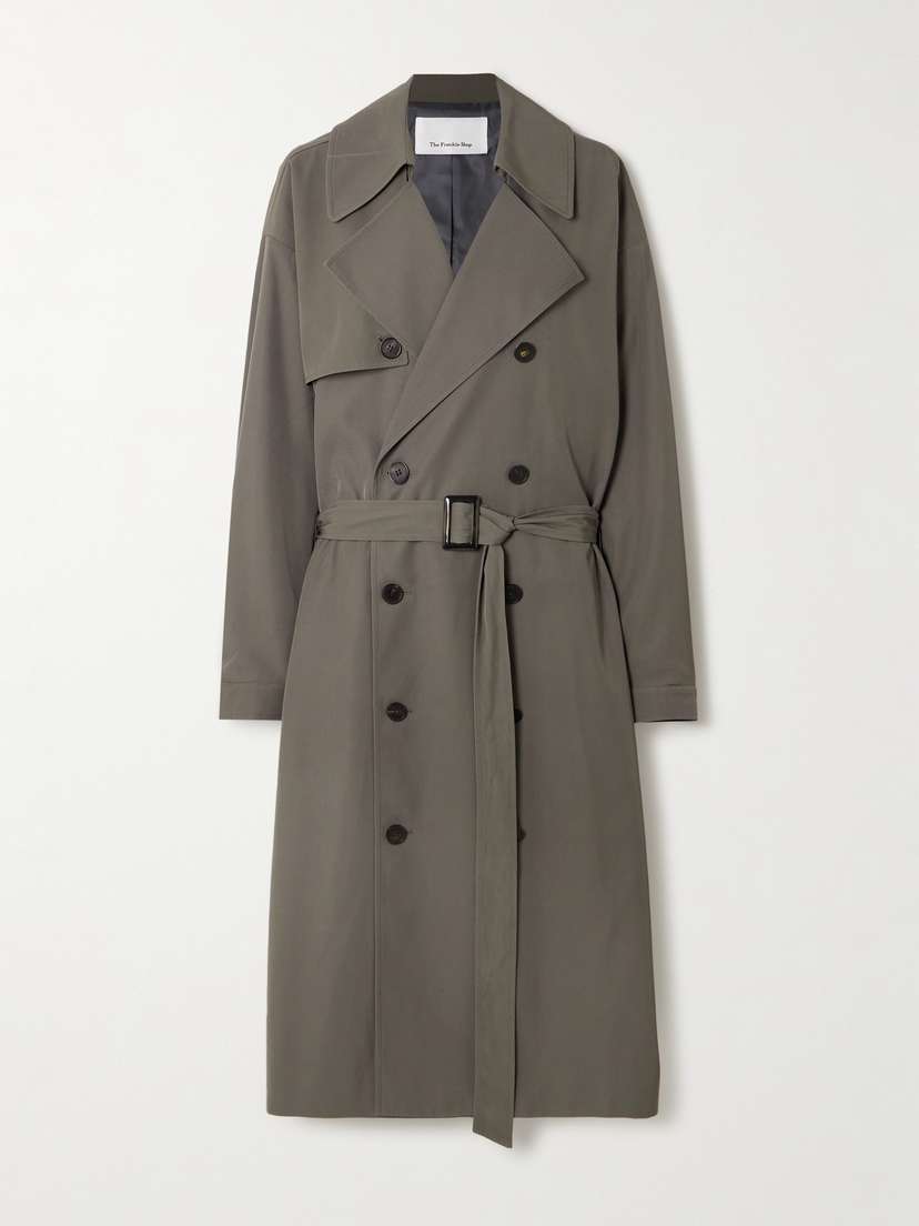 The Frankie Shop Mavis Twill Trench Coat