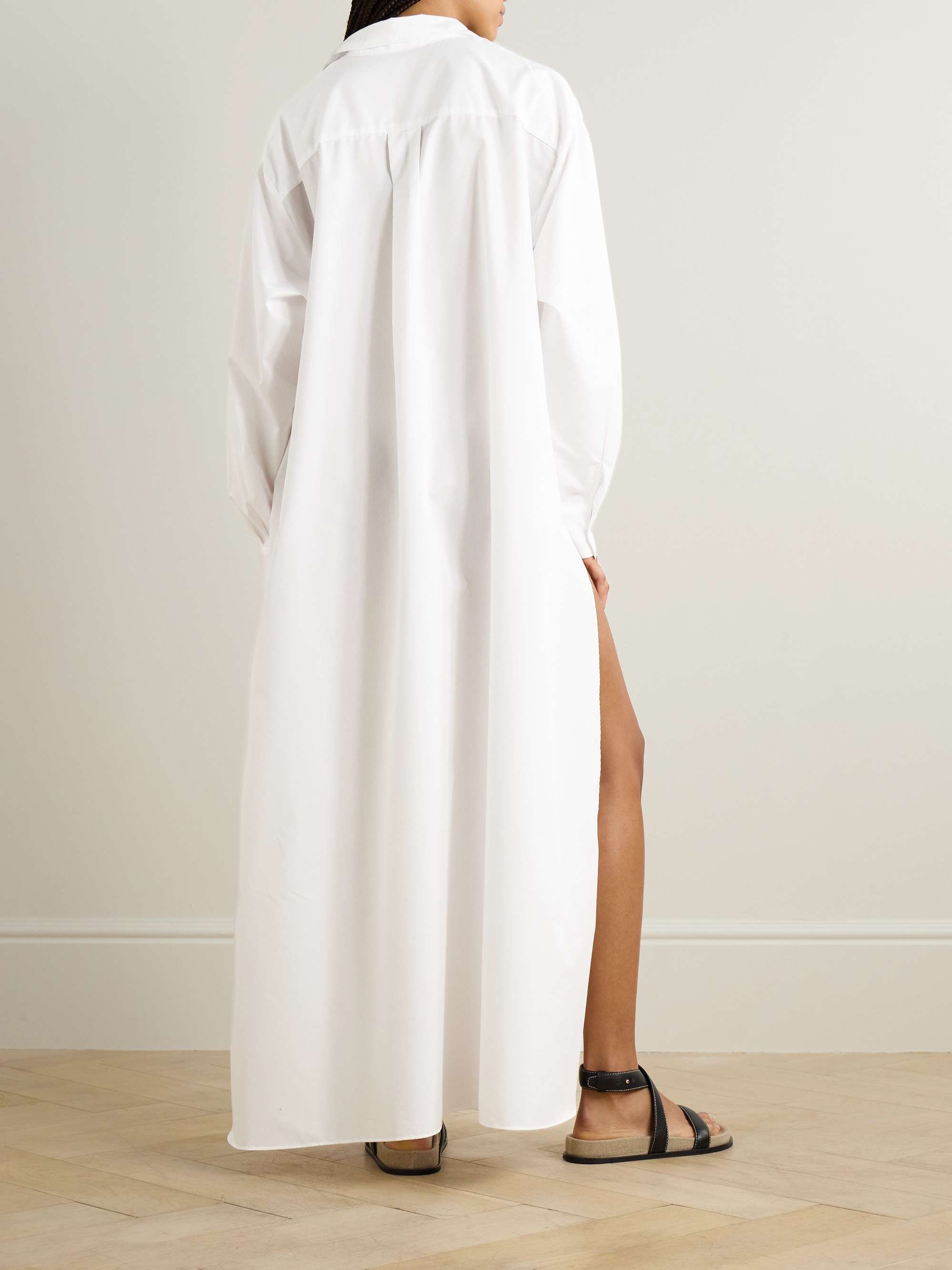 THE FRANKIE SHOP Avery oversized cotton-blend poplin maxi