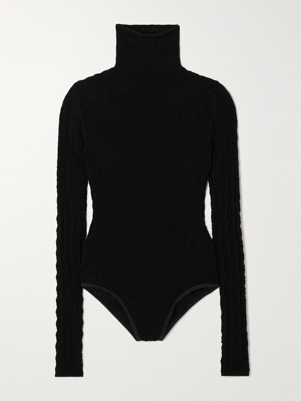 セットアップ ALAIA EBENE BLACK WOOL SECOND SKIN BODYSUIT Alaïa Alaia Ebene Black Wool Second Skin Bodysuit Women