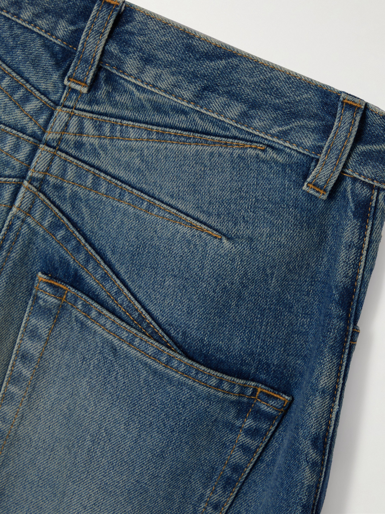 ALAÏA HIGH-RISE BARREL-LEG JEANS