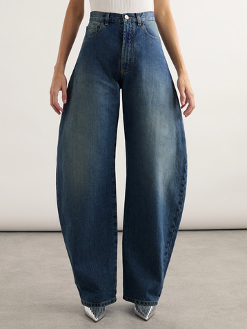 Alaïa High-rise barrel-leg jeans