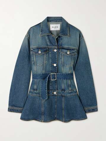 Alaïa Denim Jackets for Women | NET-A-PORTER