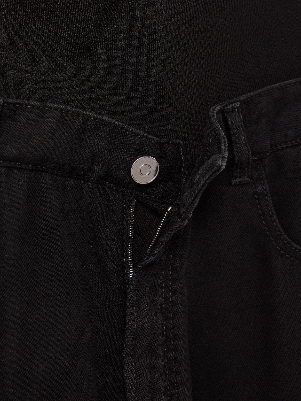 Shop Alaïa Stretch Knit-trimmed Jeans In Black