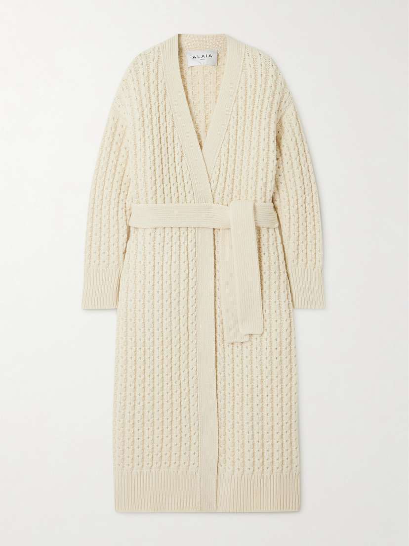 Alaïa Oversized Wool Cardigan