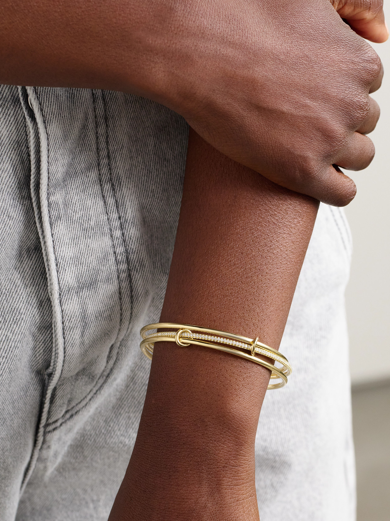 Spinelli Kilcollin Lumin 18-karat Gold Diamond Bracelet In Gold