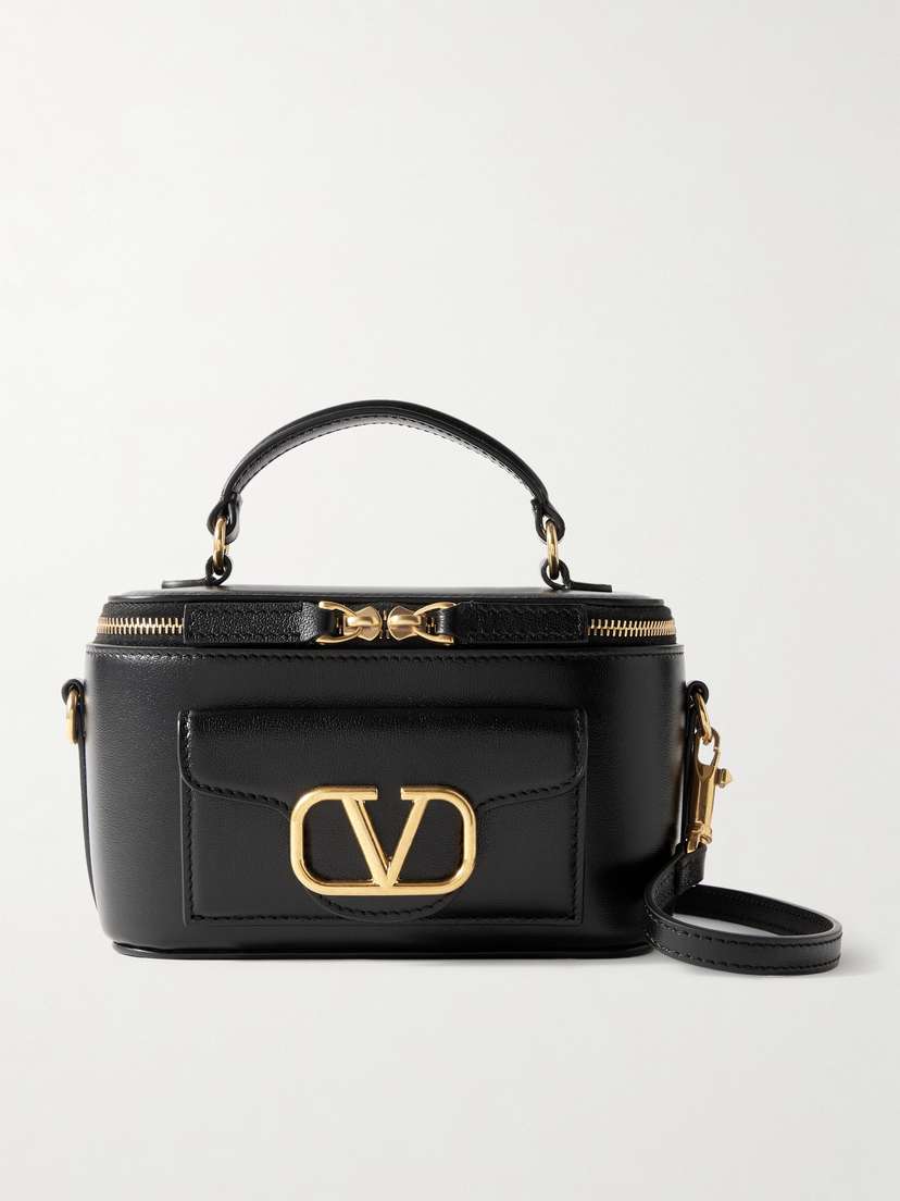 Valentino Garavani Locò Leather Shoulder Bag