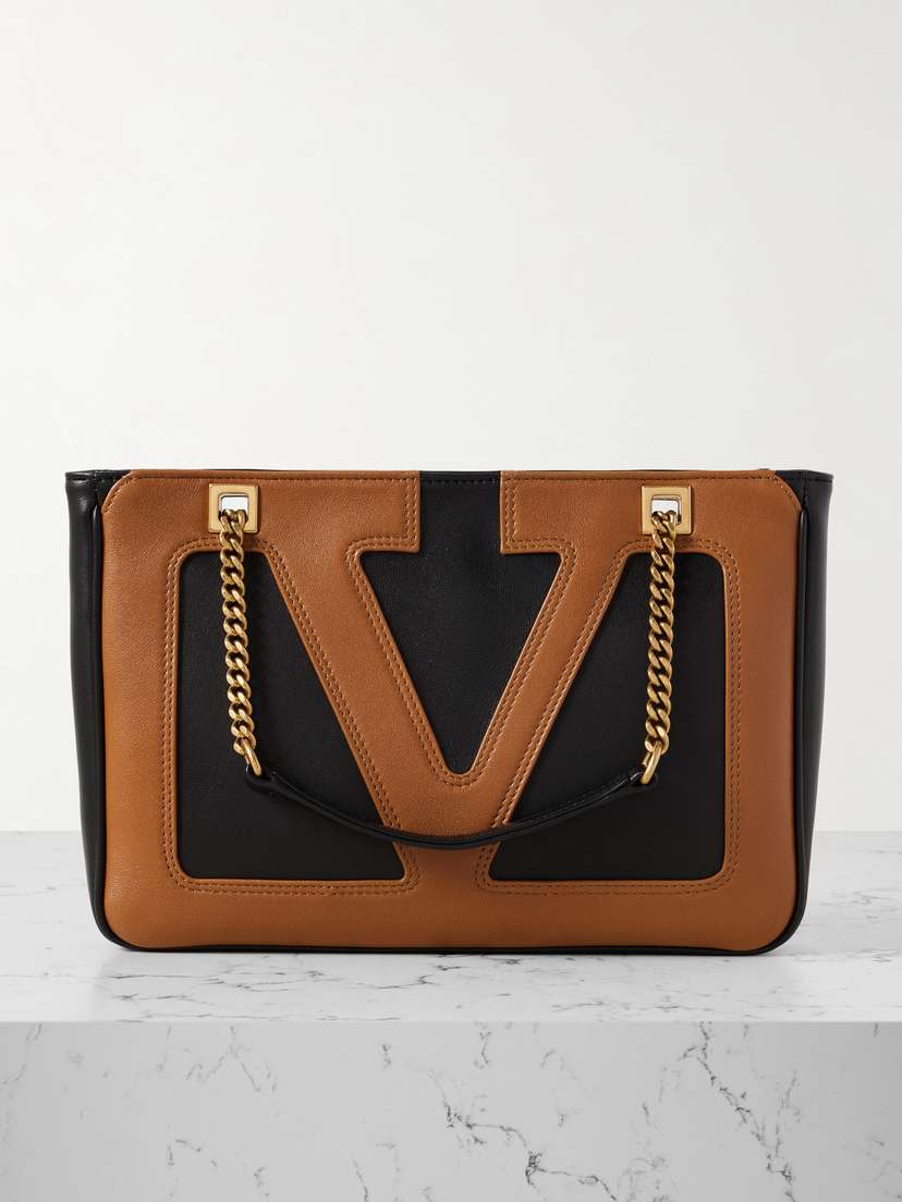 Valentino Garavani Viva Superstar Two-tone Leather Shoulder Bag