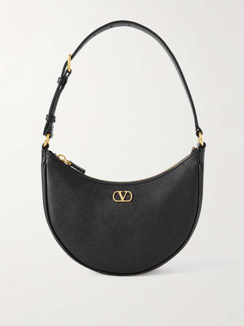 Valentino Garavani Vlogo Mini Textured-leather Shoulder Bag