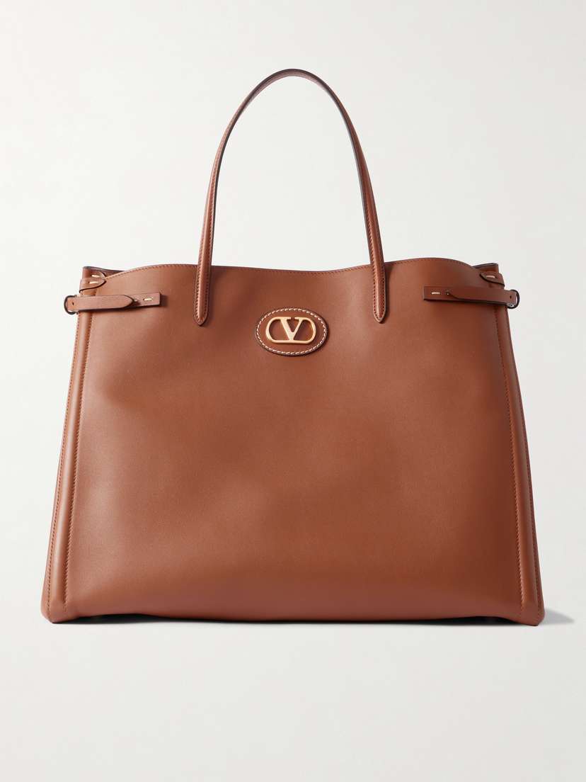 Valentino Garavani Antibes Large Appliquéd Leather Tote