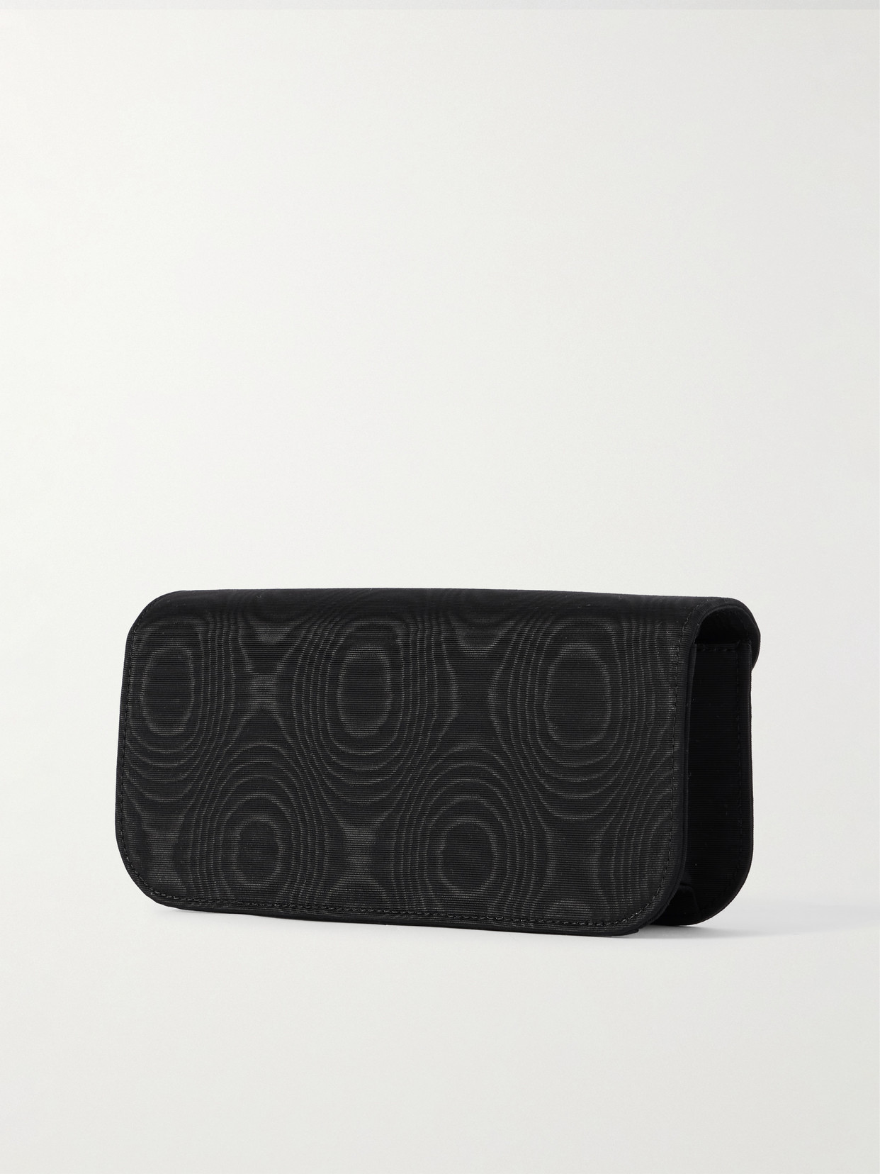Valentino Locò Embellished Moire Clutch In Black
