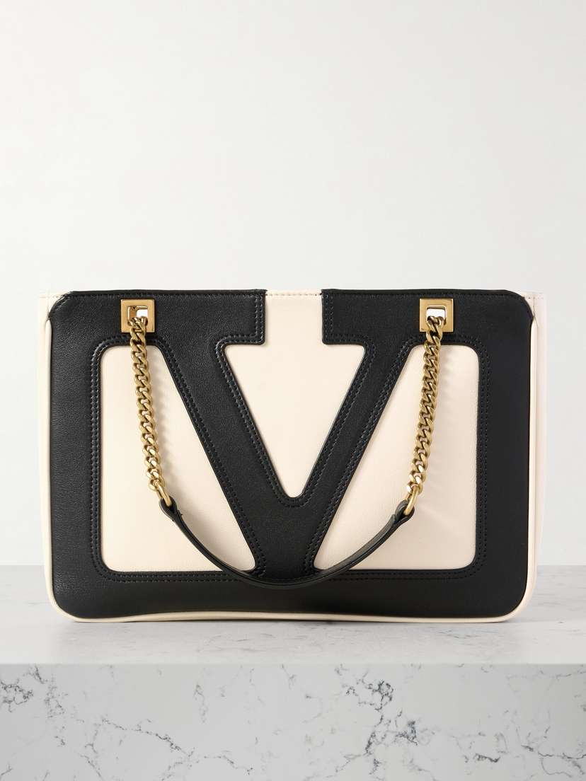 Valentino Garavani Viva Superstar Small Two-tone Leather Shoulder Bag