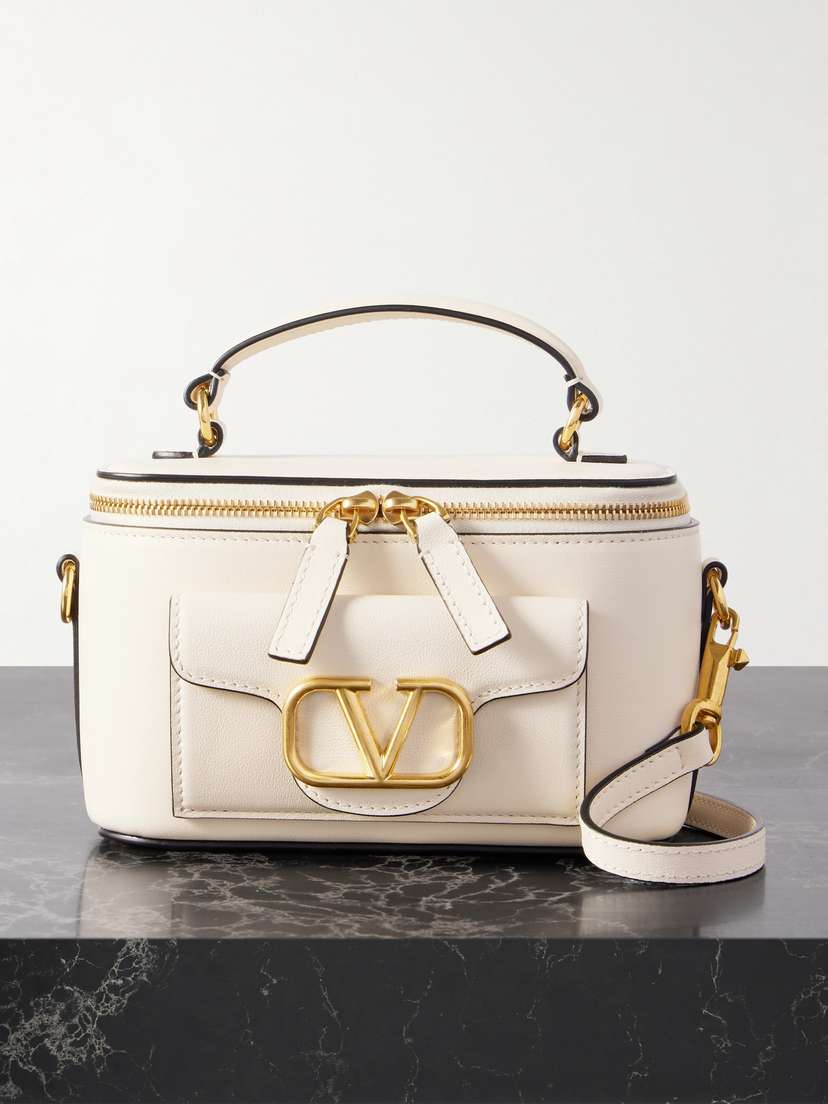 Valentino Garavani Locò Leather Shoulder Bag