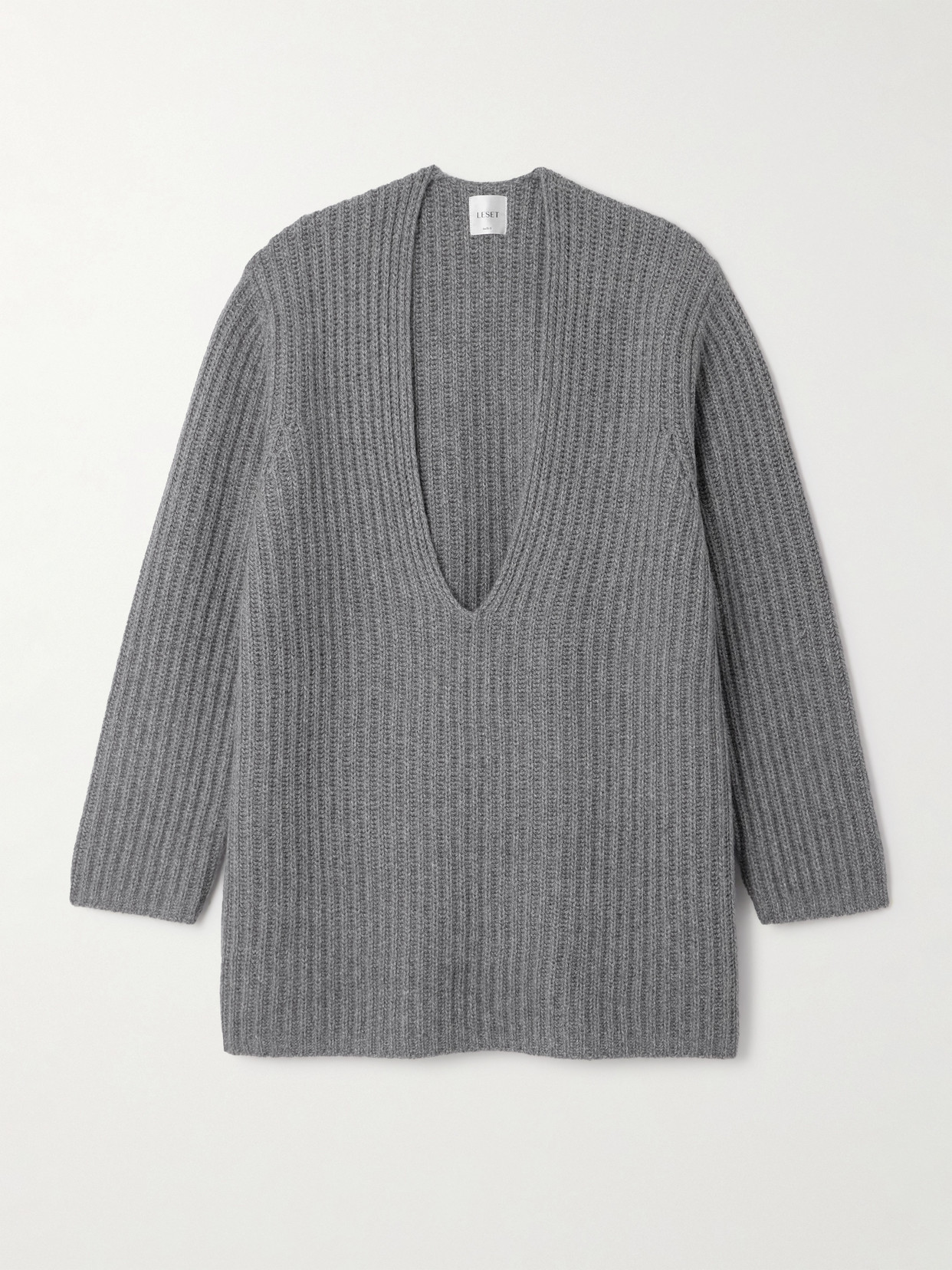 LESET - Emma Ribbed-knit Sweater - Gray