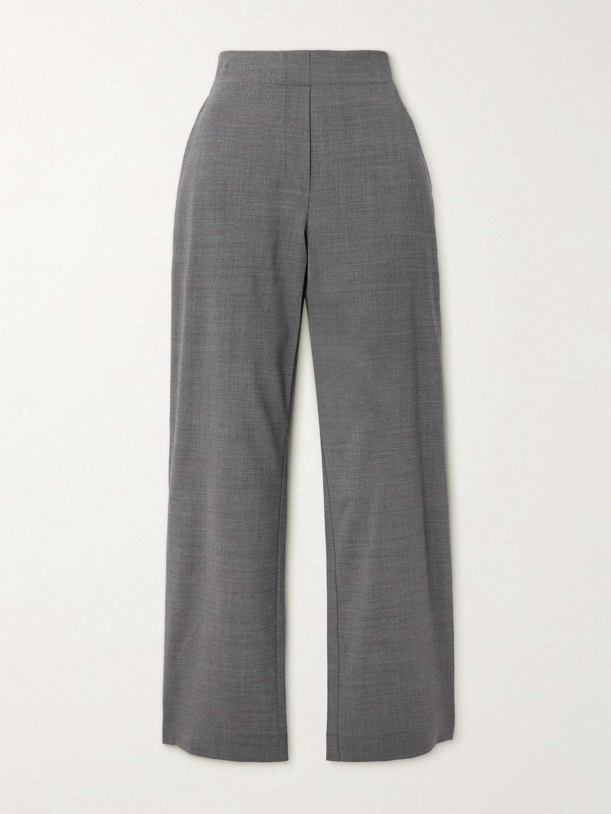LESET - Jane Stretch-wool Straight-leg Pants - Gray