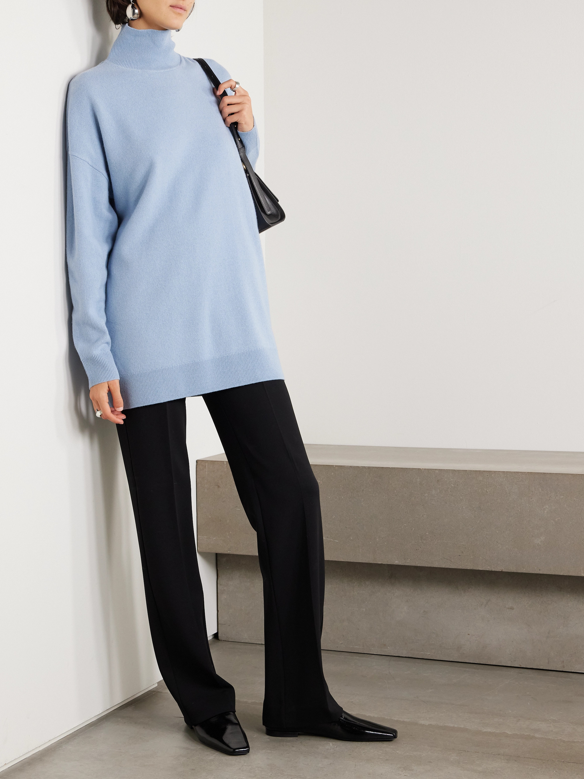 LESET Zoe knitted turtleneck sweater