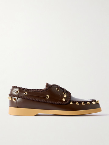 Valentino Garavani Palm Avenue studded leather loafers