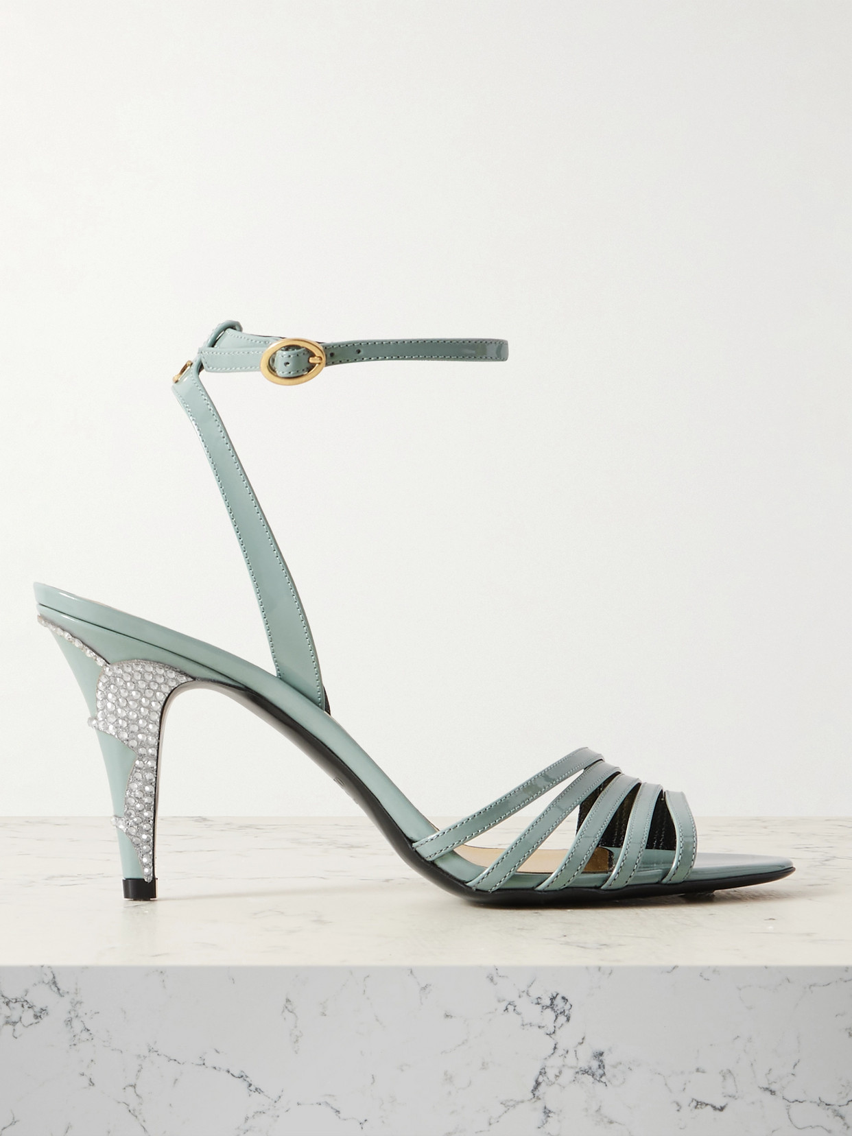 Valentino Garavani - Ladycrush Glossed-leather Pumps - Green