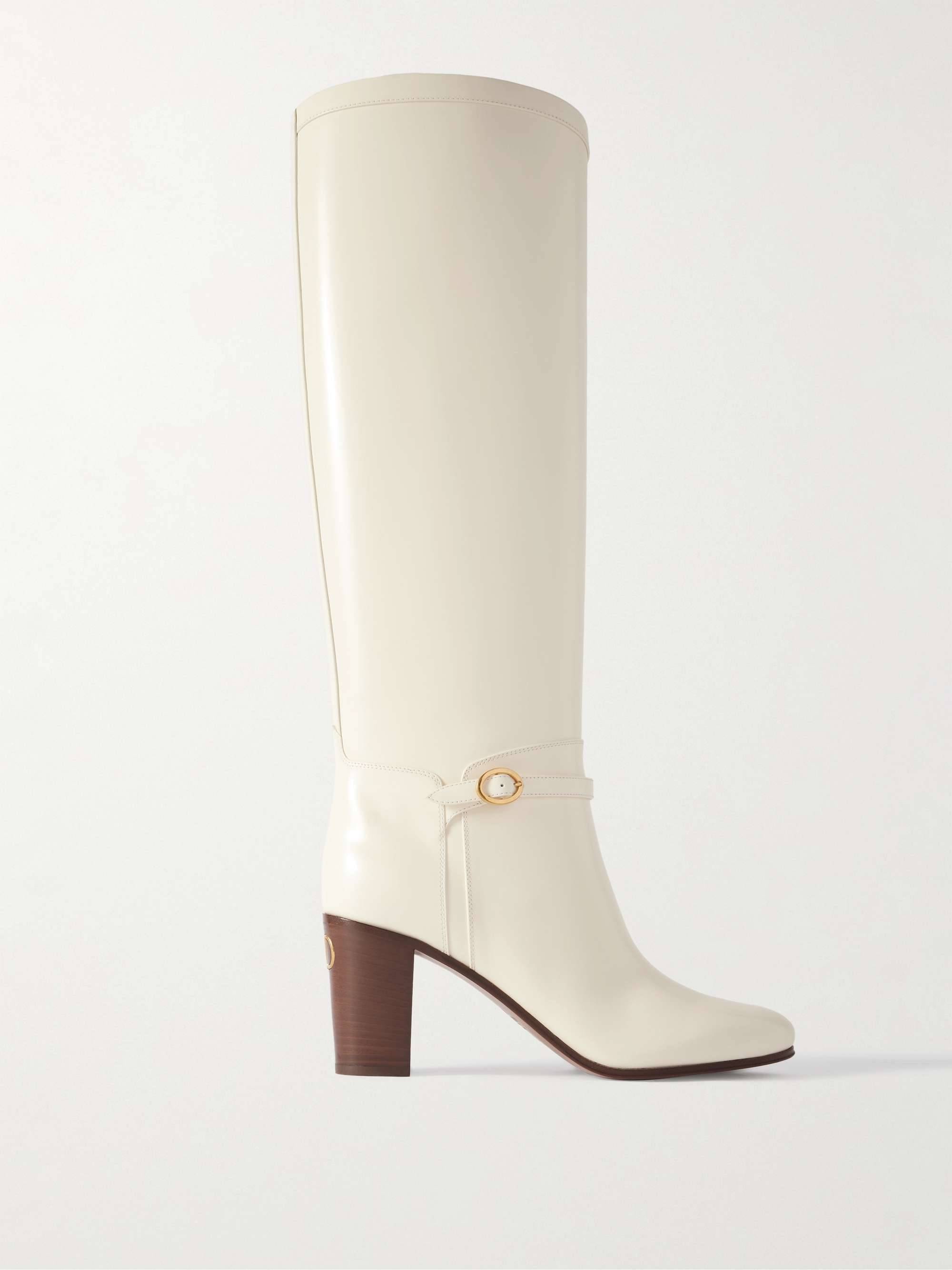 VALENTINO GARAVANI Belted faux fur-trimmed embellished