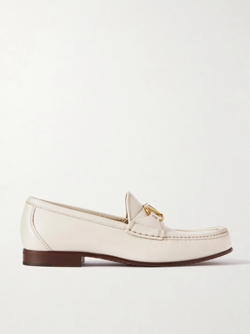 Valentino Garavani VLogo Signature embellished leather loafers