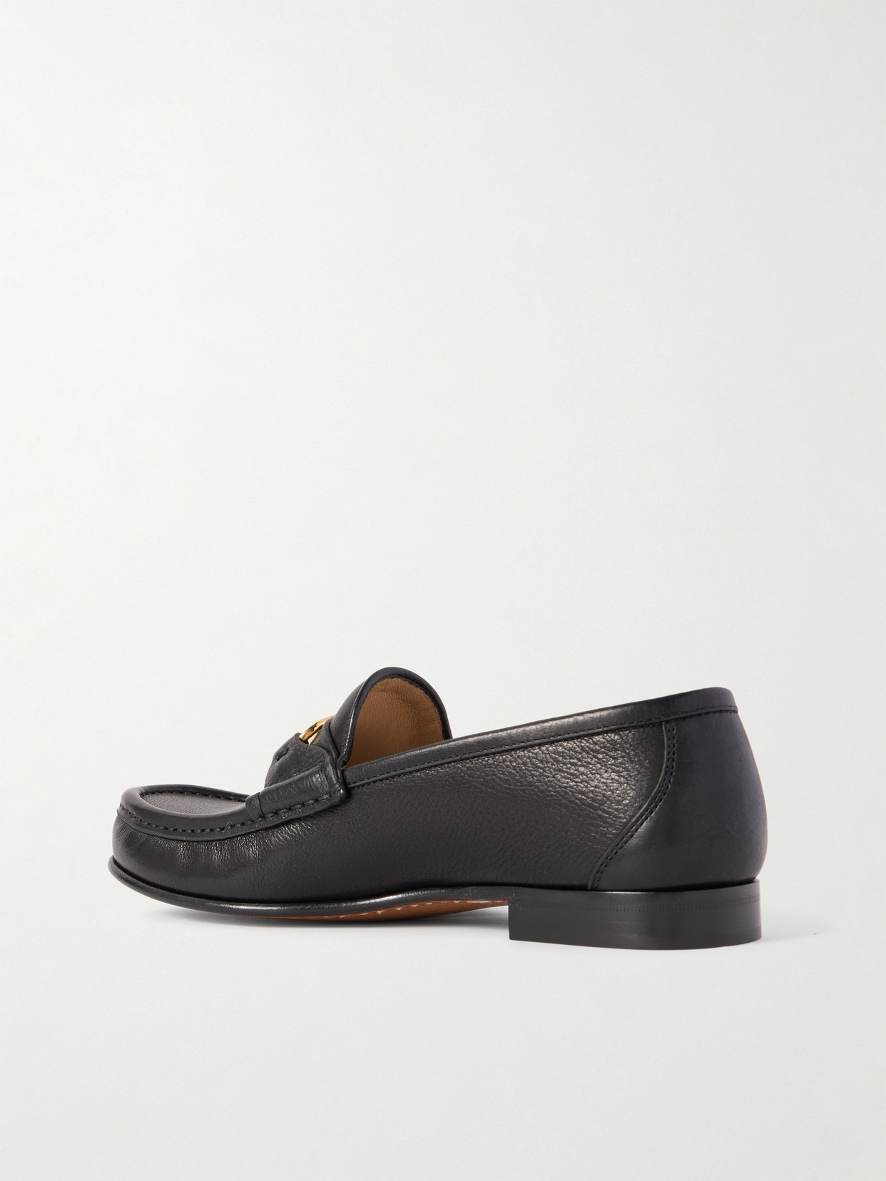 Valentino Vlogo Signature 20 Leather Loafers In Black