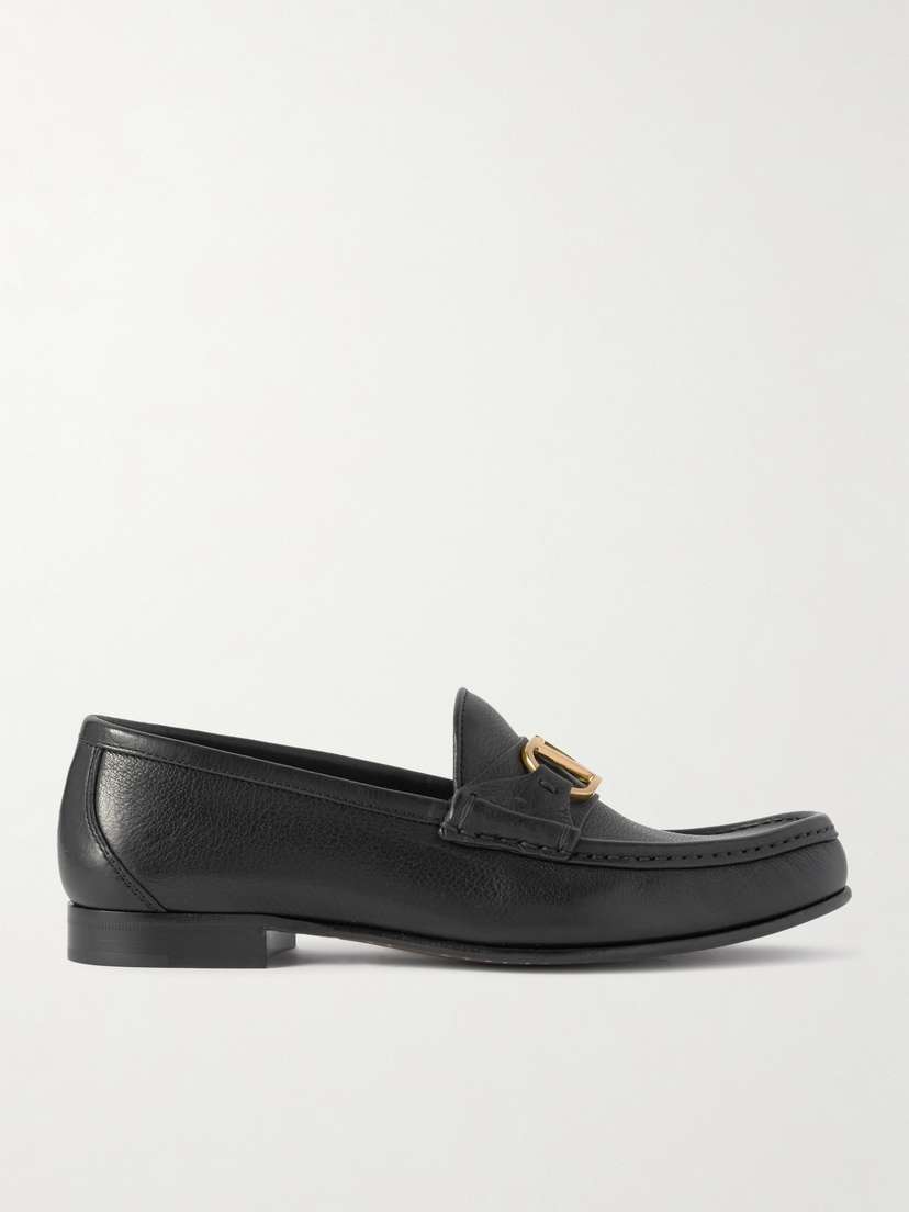 Valentino Garavani Vlogo Signature 20 Leather Loafers