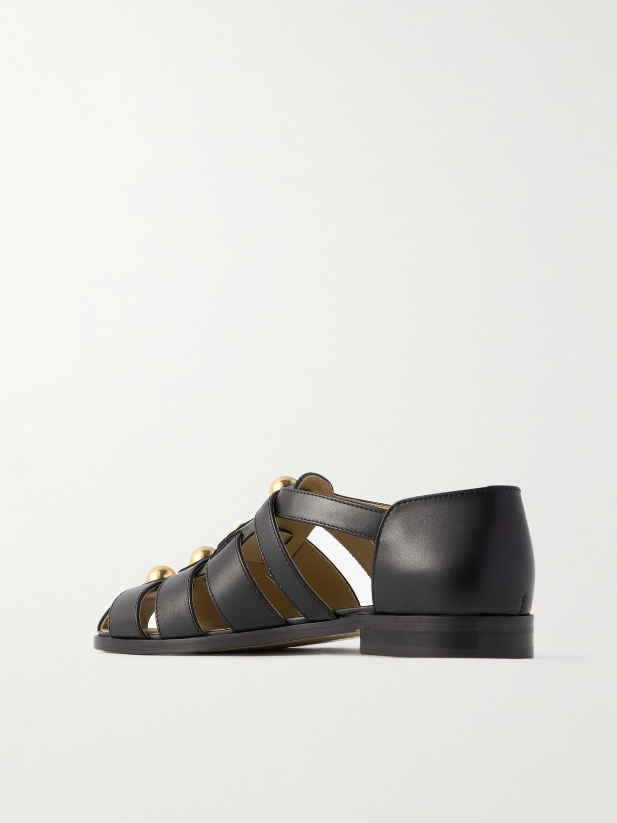 Valentino Flat Sandal In Black