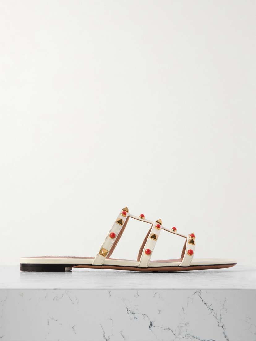 Valentino Garavani Rockstud Leather Slides