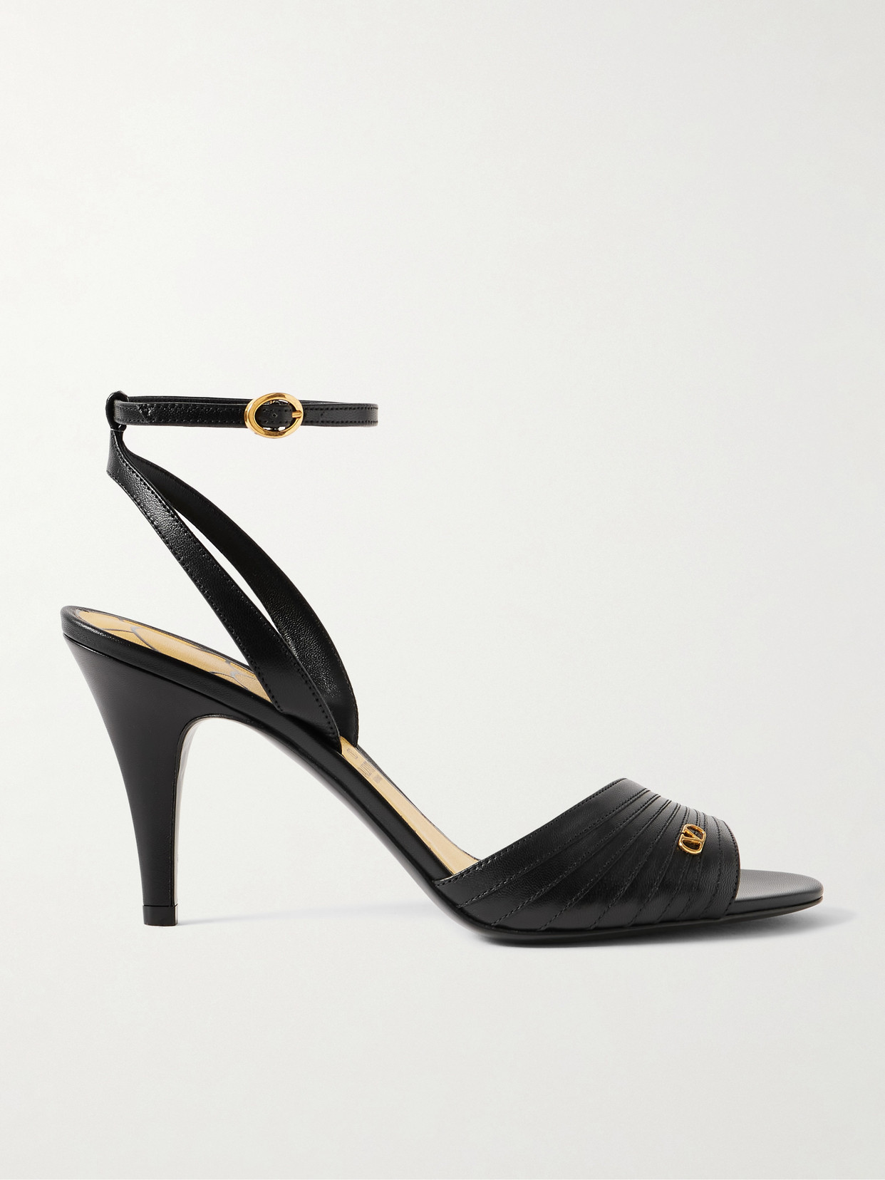 Valentino Ladycrush Mini Sandals With 8.5 Cm Heel In Black