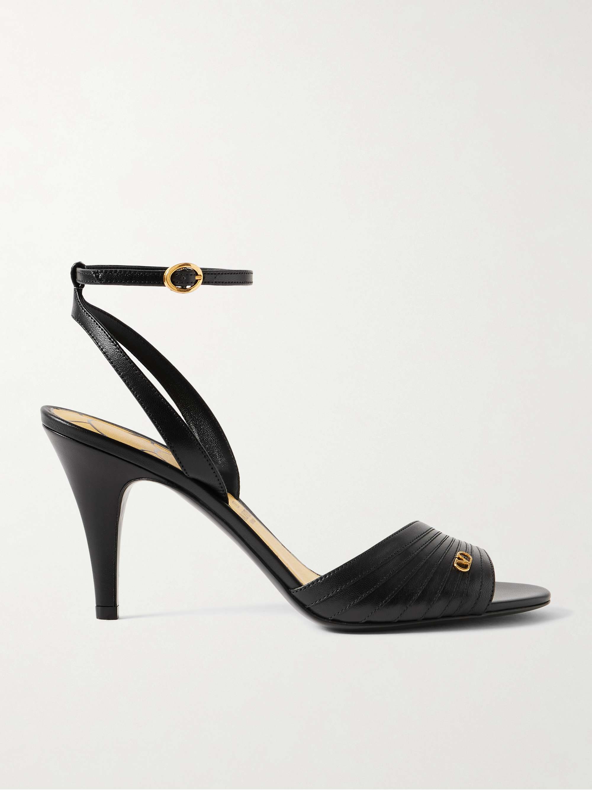 VALENTINO GARAVANI Ladycrush 85 embellished leather sandals VALENTINO GARAVANI Ladycrush 85 embellished leather sandals