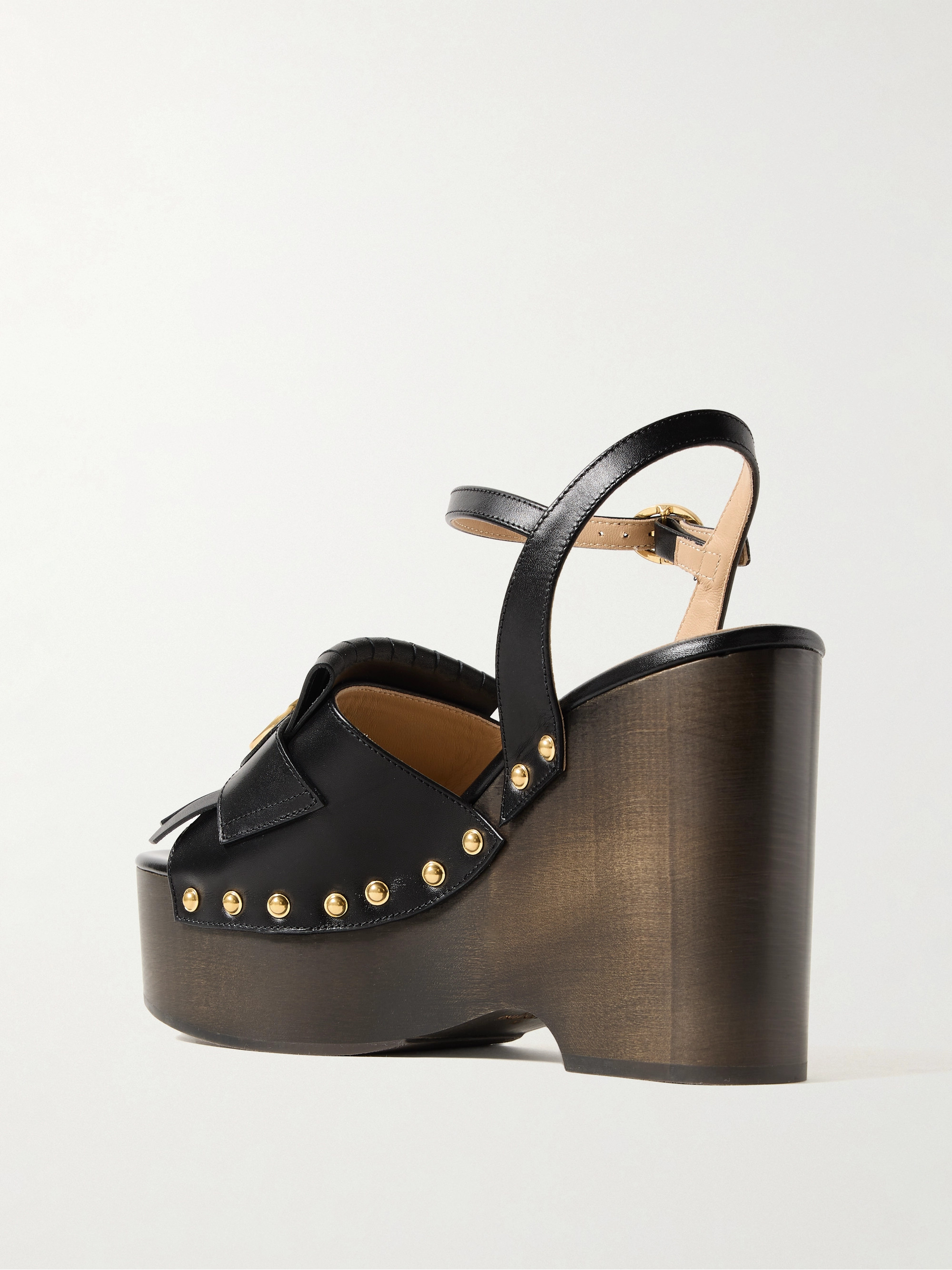 Valentino Garavani VLogo studded platform wedge sandals thumbnail